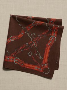 Set course for adventure in sumptuous softness with this signature bandana scarf, crafted in beautiful, breathable, 100% cotton.  Length: 20" (51cm) Width: 20" (51cm) Brown Bandana Fit, Casual Brown Adjustable Bandana, Tan Bandana, Brown Cotton Bandana With Bandana Print, Brown Bohemian Bandana Print Scarves, Vintage Multicolor Bandana, Bandana Outfit, Vintage Bandana, Cotton Bandanas