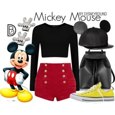 Disney Bound - Mickey Mouse Disney Bounding Couples Casual, Disney Inspired Outfits Winter, Disney Theme Outfits, Mickey Mouse Disneybound, Mickey Disneybound, Disney Trip Outfits