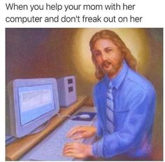 Ready for a good laugh? These Jesus memes combine faith and humor in the best way possible. Click for some heavenly fun! #JesusHumorFunny #FaithHumor Funny Jesus Memes, Memes Portugal, Jesus Meme, Cant Stop Laughing, Memes Pt, Funny Today, Message Bible, Jesus Memes, Jesus Funny