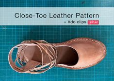 This downloadable PDF file (28 pages) contains step-by-step instructions that will teach you how to make a pair of simple, leather sandals.How to making leather shoemaking pattern VDO clips inclueded. It's suitable for those that want to make a pair of leather sandals. Patterns for women's EU size 35,36,37,38,39,40,41 and 42  are included. (See Shoes Size Chart) This model are 1 size smaller than regular size This Leather Sandal Pattern can make your free time fun! You can make your own pairs of Hand Tutorial, Hands Tutorial, Make Shoes, Sandals Patterns, Simple Leather, Shoe Last, How To Make Shoes, Tutorial Video, Leather Pattern