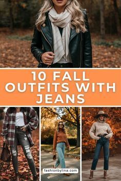 #USA Mid 30s Fall Outfits Women, Early Fall Casual Outfits, Stitch Fix Fall 2024, Fall 2024 Jeans Outfits, Fall Outfits Women 40's, Women’s Fall Jeans Outfit, Fall Saturday Outfit, Day Drinking Outfit Autumn, Orange Sweater Outfit Fall Looks