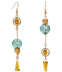 PRICES MAY VARY. Unique and stylish: Stand out from the crowd with these mismatched earrings featuring asymmetrical designs and glass dangle tassels, an eye-catching accessory for any outfit. Crafted with high-quality brass, these earrings are not only durable but also Suitable weight, ensuring comfortable wear all day long. Versatile elegance: The glass ball accents add a touch of elegance and sophistication, making these earrings perfect for both casual and formal occasions. Trendy and chic: W Mix And Match Earrings, Hammered Wire Earrings, Gemstone Bead Earrings, Natural Stone Earrings Handmade, Simple Bead Earrings, Chip Bead Jewelry, Diy Earrings Dangle, Earrings 2024, Journal Decor