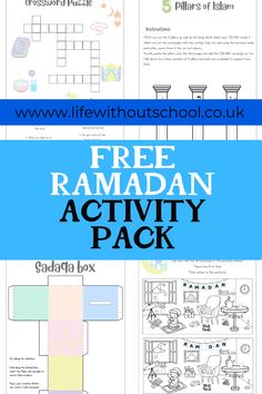 free ramaan activity pack for kids to practice the alphabet and numbers in this printable book