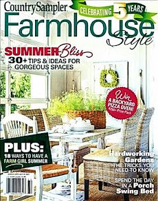 the cover of country sampleer magazine featuring furniture and decor items on sale in stores