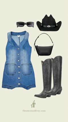 Country concert outfit summer 2024 Denim Mini Dress Outfit, Country Concert Dress Outfit, Concert Dress Outfit, Country Concert Dress, Country Concert Outfit Summer, Summer Concert Outfit, Summer Country Concert Outfit, Tiger Mist Dress, Mini Dress Outfit