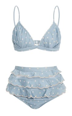 Zimmermann Swimwear, Blue Swimwear, Ruffle Swimsuit, Cute Bathing Suits, Cute Swimsuits, Swim Wear, Swimwear Fashion, Bathing Suits, Espadrilles