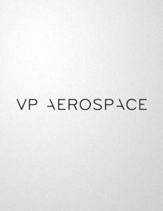 the word vp aerospace written in black on a white background