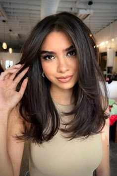 Bang Ideas, Haircut For Thick Hair, Haircuts For Long Hair, Medium Hair Cuts, Medium Length Hair, Long Hair Cuts