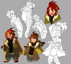 some character designs for the animated movie