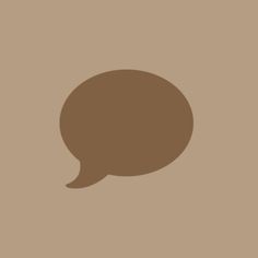 an image of a brown speech bubble on a beige background with the word talk below it