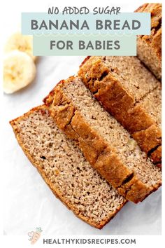 no added sugar banana bread for babies