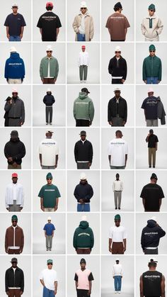 About Blank, Clothing Brand Instagram Layout, Clothing Photoshoot, Black Cropped Trousers, Blank Hoodies, Minimal Shirt Design, Fashion Layout