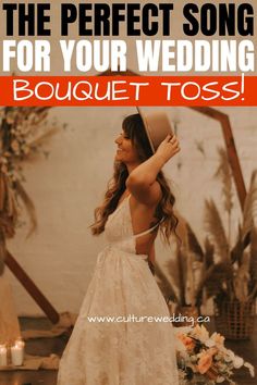 the perfect song for your wedding bouquet - toss is an easy way to say i love you