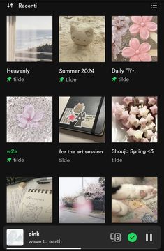 an iphone screenshot shows the different images in this photo collage, including flowers and other things