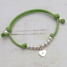 Silver Friendship Bracelets, Bracelet Heart, Cord Jewelry, Jewelry Knots, Cord Bracelet, Childrens Jewelry, Bracelets Jewelry, Diy Schmuck, Cord Bracelets