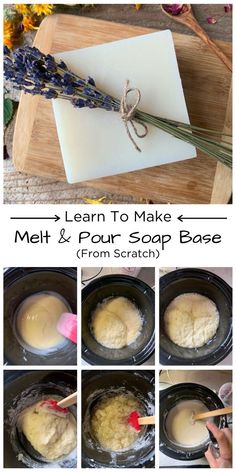 how to make melt and pour base from scratch in the slow cooker with instructions