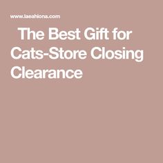 the best gift for cats - store closing clearance