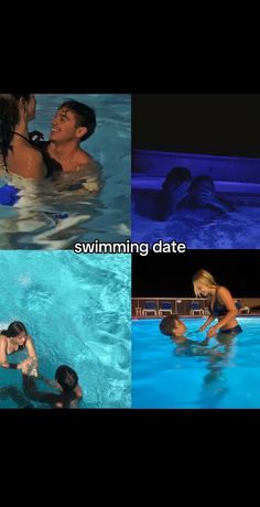 Cute Couple Swimming, Activities For Bf And Gf, Intimate Date Ideas, Swimming With Boyfriend, Dream Date Ideas, Date Ideas For New Couples Pictures, Couple Stuff To Do, Couple Things To Do Together, Dream Dates Aesthetic