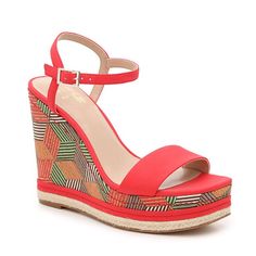 Take Sturdy Struts When Wearing The Zoha Wedge Sandal From Mix No. 6. This Two-Piece Silhouette Is Fashioned With A Chunky Heel, Espadrille Trim, And Squared Off Toe That Pairs With Anything From Wide-Legged Jeans To Flirty Dresses! Features Faux Leather Upper Adjustable Quarter Ankle Strap With Buckle Closure Square Open Toe Synthetic Lining Lightly Padded Footbed 1½" Platform, 5" Cork Wedge Heel With Espadrille Trim Synthetic Sole Imported Red Round Toe Wedge Sandals For Summer, Red Wedge Sandals With Round Toe For Summer, Summer Synthetic Heels With Red Sole, Summer Heels With Red Sole In Synthetic Material, Summer Wedge Sandals With Red Sole And Round Toe, Summer High Heel Wedge Sandals With Red Sole, High Heel Synthetic Wedge Sandals With Red Sole, High Heel Wedge Sandals With Red Sole For Summer, Spring Closed Toe Wedge Sandals With Red Sole