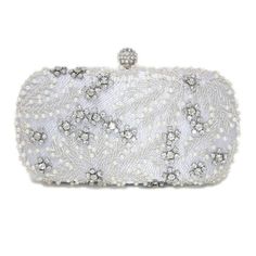 New to our Millennium collection, This beautiful romantic Beige crystal leaves embroidered and beads bridal clutch bag is made of very fine quality of crystal, beads rhinestones, fabric and metal and it comes with two chains, one chains length is 15 inches for a shoulder bad 46 inches long os cross body bag Detachable chain for your Big day! ► ABOUT YOUR ORDER * All items are neatly packaged in our beautiful jewelry boxes and elegant organza bags. * All items are 100% gift-ready. * Each order comes with a personalized handwritten card and a branded Millennium Bride jewelry cloth. * Each order comes with a free gift. ► PERSONALIZTION * If your order is a gift, you may contact us with the recipient's name or a message, and we'll print a personalized card that will be elegantly packaged with Beaded Rectangular Bag For Reception, Rectangular Beaded Bag For Reception, White Pearl Embellished Bags For Reception, White Beaded Bag For Reception, Rectangular Embroidered Evening Bag For Wedding, Silver Bags With Pearl Embroidery In Rectangular Shape, White Rectangular Bags For Reception, White Rectangular Bag For Reception, Silver Bag With Pearl Embroidery For Events