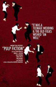 the movie poster for pulp fiction