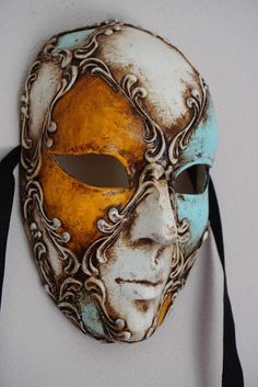 All models are manufactured in Italy and distributed in the United States. If you want fast shipping directly from Italy, write to us or choose the option in the menu (FAST SHIPPING) Our masks are made according to the oldest Venetian techniques and the most innovative materials in the industry. Each mask is a unique work of craftsmanship that arrives directly to your home, created and personalized just for you. With this mask you will impress everyone at any dance or costume party. 🎭 🎃 The ma Venice Mask, Mascaras Halloween, Handmade Mask, Mask Drawing, Guy Fawkes, Costume Masks, Venetian Masks, Venetian Mask, Saint Michael