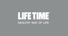 the words life time are shown in white on a gray background with an image of a clock