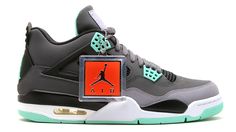 Air Jordan 4 Retro - "Green Glow" 4 Jordans, Retro 4 Jordans, Oreo 4, Blue 11s, Duck Shoes, Cheap Jordans, Retro 4