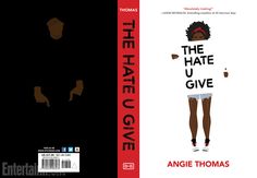 the hate u give book cover with an illustration of a woman's legs and head