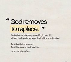 a piece of paper with an ad on it that says, god removes to replace