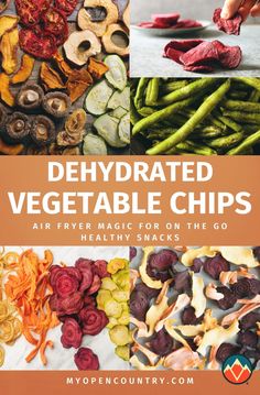 the cover of an article about how to use vegetables for healthy snacking, including dried veggies