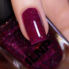 ILNP Honeymoon - Juicy Deep Berry Holographic Jelly Nail Polish Jelly Nail Polish, Berry Nails, Boutique Nails, Jelly Nail, Magnetic Nail Polish, Wine Vineyards, Red Pigment, Nail Shimmer, Magnetic Nails