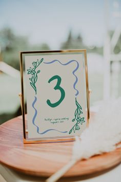 the table numbers were placed on top of each other