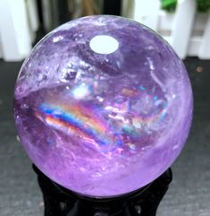 This listing is for Amethyst Sphere Gemstone: Amethyst  Shape: Sphere Size(mm): 51 mm  Weight: 180 g  Quantity: 1 Point Color: Transparent purple 1 in=25.4 mm 1 lb=453.59g Shipping Item will be shipped 2-3 work days after payment is received, unless otherwise stated in the listing. You can choose DHL with a dedicated link in my shop . All international shipments are made as registered mail, which includes a tracking number. Our sets will be created and shipped according to the current shop polic Amethyst Crystal Gift, Round Mineral Crystal For Healing, Purple Natural Stones Crystals As A Gift, Purple Round Crystals For Gift, Purple Round Bead Gemstones For Gifts, Round Purple Crystals For Gifts, Round Purple Crystals For Gift, Purple Mineral Crystal For Meditation, Large Purple Spiritual Stone Crystals