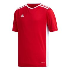 Ce maillot destiné pour les footballeurs juniors est adapté pour la pratique régulière sur le terrain. Il est léger et confortable grâce à son tissu Climalite.. Blusas T Shirts, Look Adidas, Power Red, Soccer Uniforms, Boys Basketball, Soccer Boys, Adidas Kids, Sports Football, Sports Uniforms