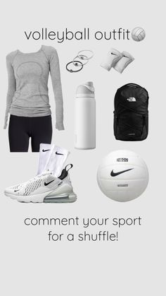 the contents of a women's athletic outfit