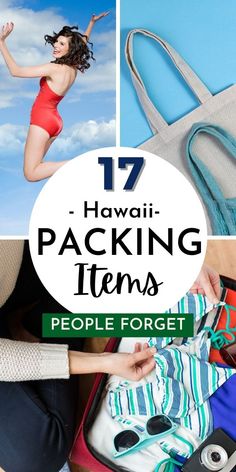 the top ten hawaiian packing items for people to pack in their suitcases and bags