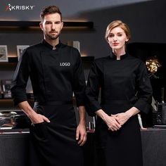 Server Uniform Ideas, Waiter Outfit Restaurants, Restaurant Uniform Ideas, Restaurant Staff Uniform, Chef Outfit