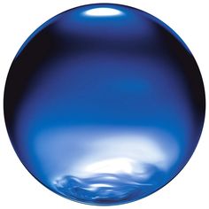 an image of a blue glass ball on a white background