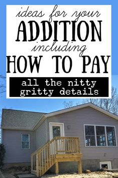 a house with the words how to pay on it and an image of a porch