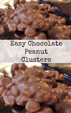 easy chocolate peanut clusters are the perfect dessert