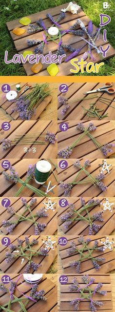 the instructions to make lavender stems for crafts