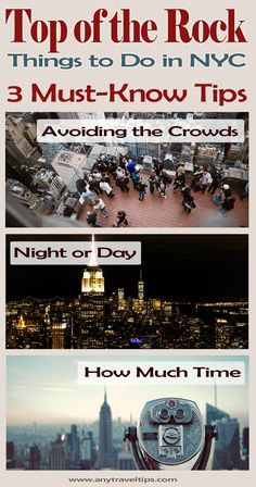 the top five things to do in new york city, including night or day and how much time