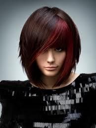 Emo Hair Color, Bob Lung, Red Bob Hair, Layered Hairstyles, Haircut Styles, Emo Hair, Scene Hair, Hair Color Trends