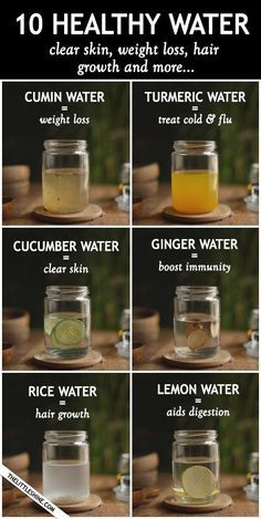 Healthy Water Recipes, Motivasi Diet, Healthy Water Drinks, Turmeric Water, Ginger Water, Cucumber Water, Baking Soda Beauty Uses, Resep Diet, Natural Colon Cleanse