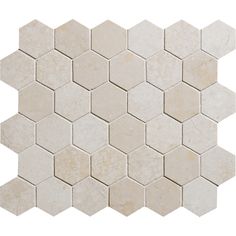 white marble hexagon tiles on a white background