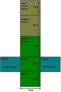 a diagram showing the size and width of an area in which there are no people