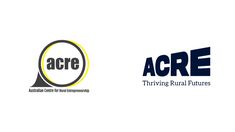 two logos for acre and thriving rural futures