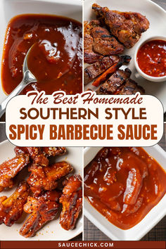 Spicy Southern Style Barbecue Sauce Recipe Homemade Spicy Bbq Sauce Recipe, Barbaque Sauces Recipes, Montgomery Inn Bbq Sauce Recipe, Sweet And Spicy Barbecue Sauce Recipe, Beer Barbecue Sauce Recipe, Spicy Barbeque Sauce, Recipes Sauces