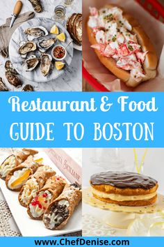 The famous dishes and food of Boston Boston Best Restaurants, Best Seafood Restaurants In Boston, Best Seafood In Boston, Boston Themed Party Food, Boston Massachusetts Food, Boston To Do List, Best Of Boston, Boston Restaurants With A View, Boston Foodie Guide